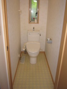 LIXIL サティスSタイプリトイレ手洗カウンター付にお取替え LIXIL サティスSタイプリトイレ手洗カウンター付にお取替え